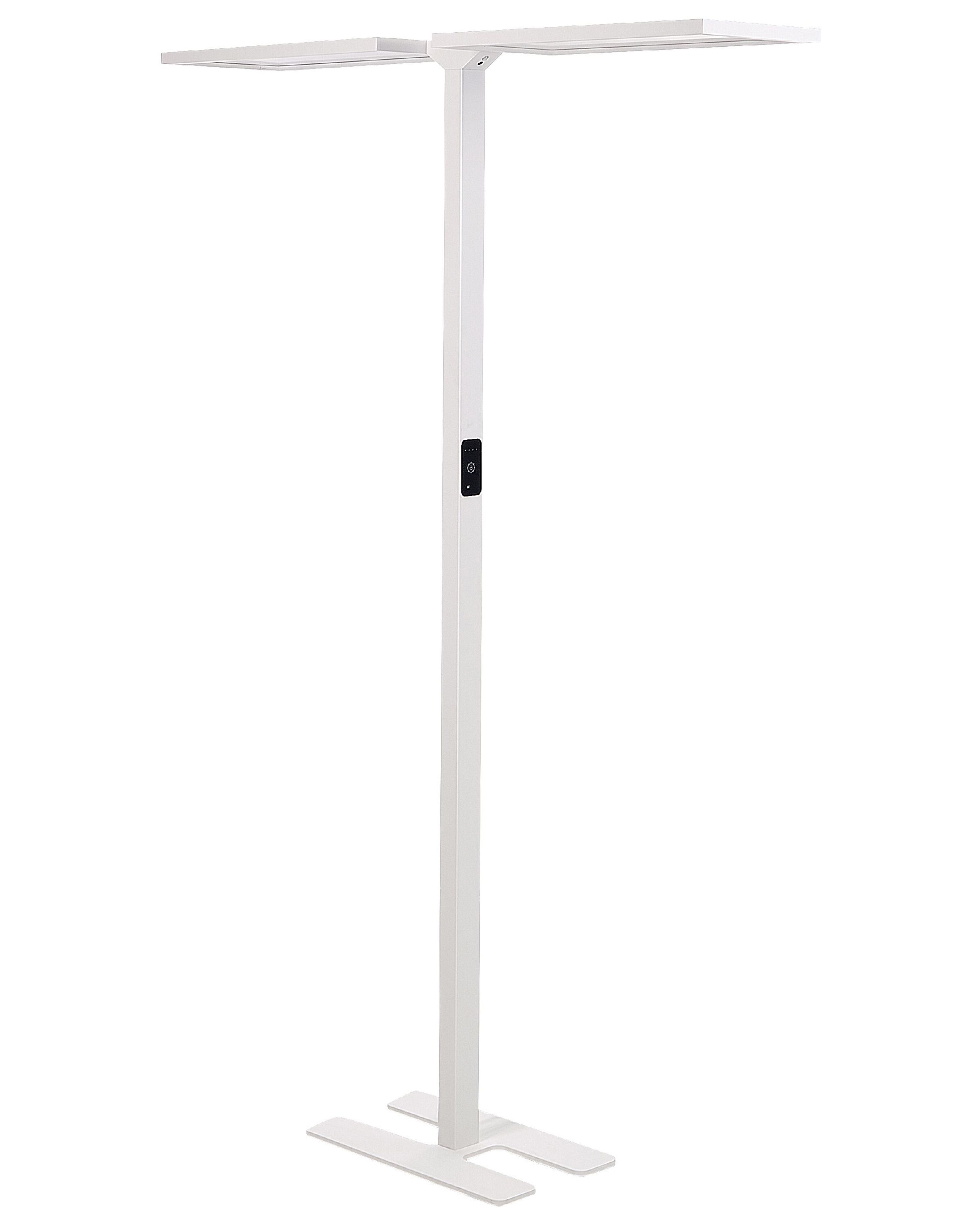 Beliani Iluminação*Candeeiro De Pe Led Em Metal Branco 196 Cm Sculptor